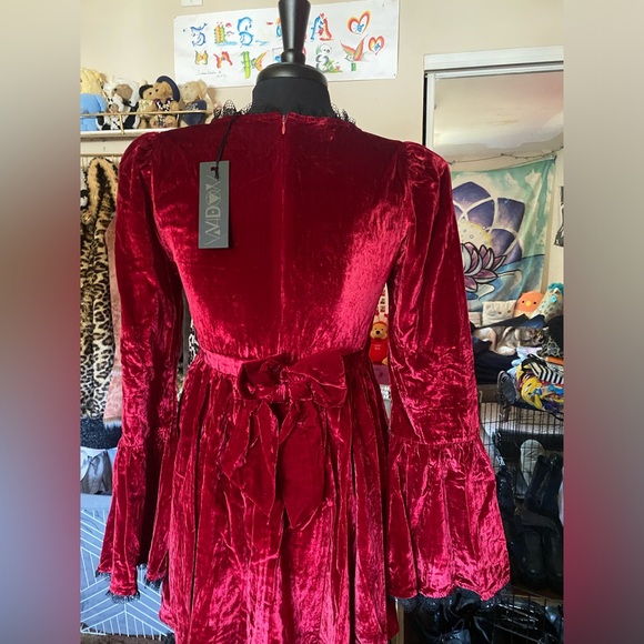 Widow Burgundy Lovers Anonymous Mini dress - Picture 6 of 8